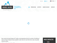 Tablet Screenshot of guides2alpes.com